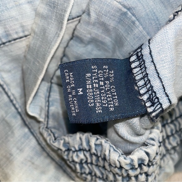 Noble Denim Shorts Overall Romper Size M. - Picture 5 of 7